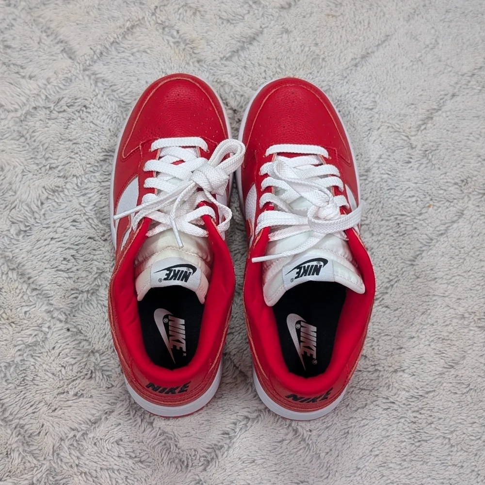 Nike Dunk Low By You Retro Red White Shoes Mens Size 7 AH7979-992 NEW